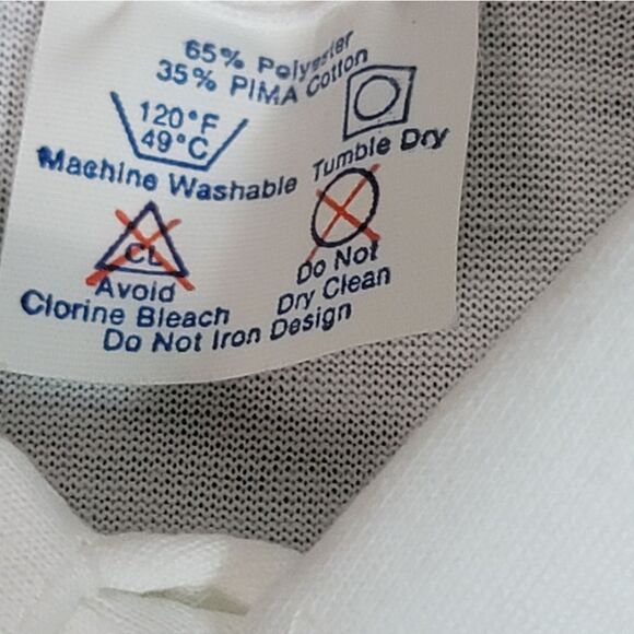 Vtg 80's State Farm Mens Golf Polo Shirt Size  XL White Logo Embroidered On Arm - Picture 5 of 11